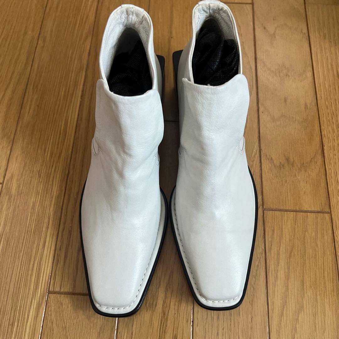 ご購入者さま決まりました。Ph7 ピアカッテ　ホワイトレザー アンクルブーツ39