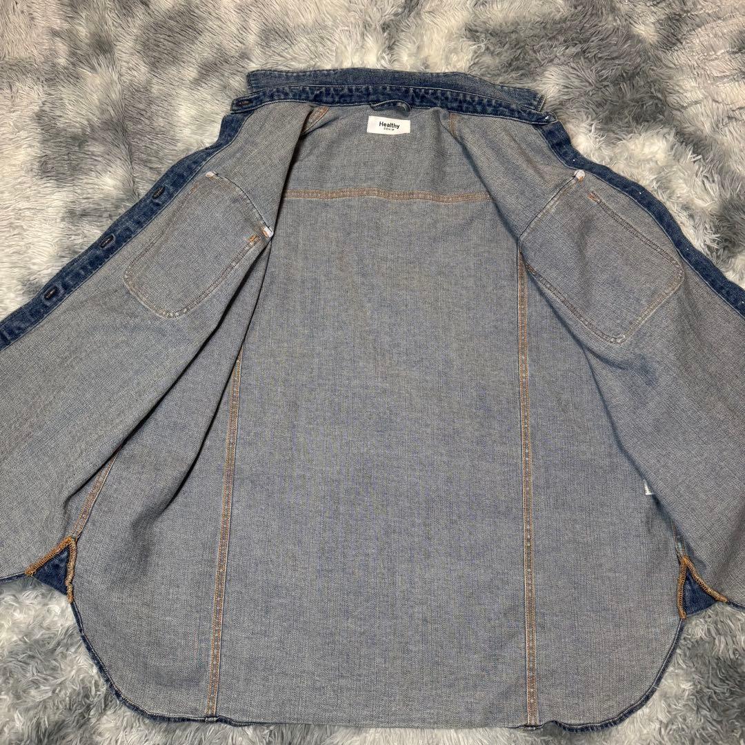 【美品】Healthy Denim ヘルシーデニム オーバーサイズ デニムシャツ