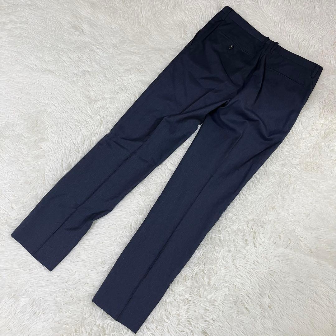 【美品/イタリア生地】スーツセレクト 3ピース セットアップ A5 ネイビー