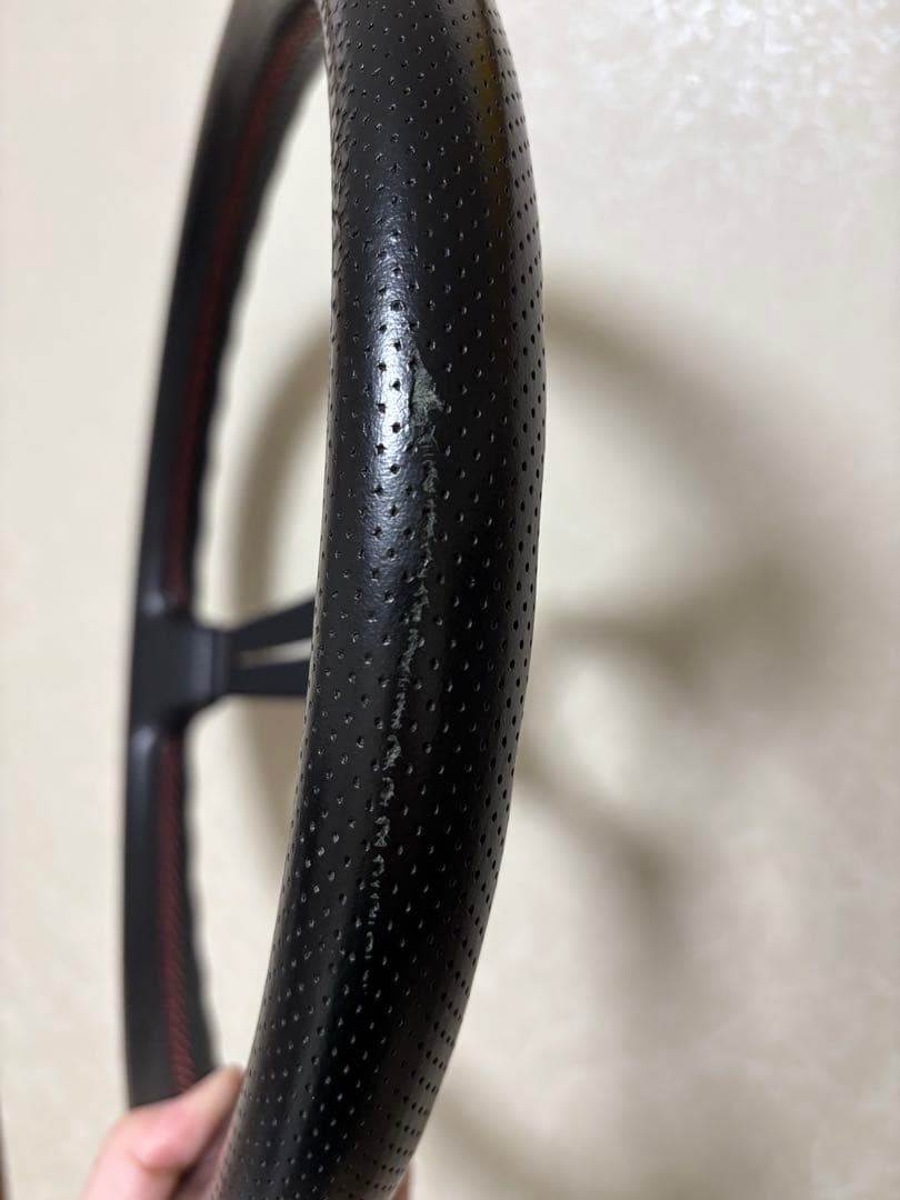 【中古美品☆】Nardi ステアリング 黒　350mm（ホーンボタン付）