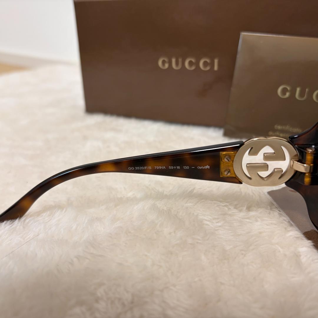 【セール中】極美品GUCCI サングラス ブラウンフレーム