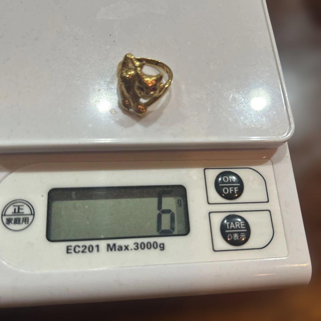 18k動物モチーフ リング 6g