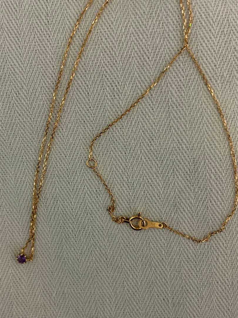 ete K18 アメジスト ネックレス