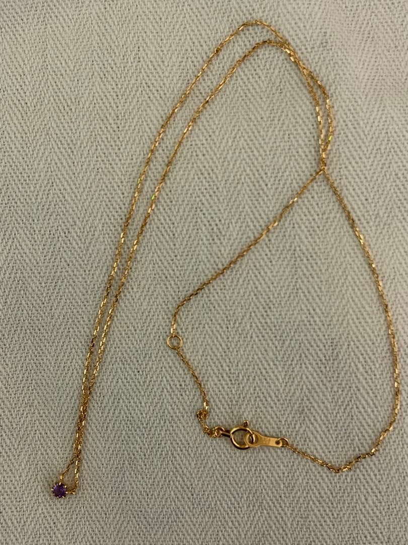 ete K18 アメジスト ネックレス