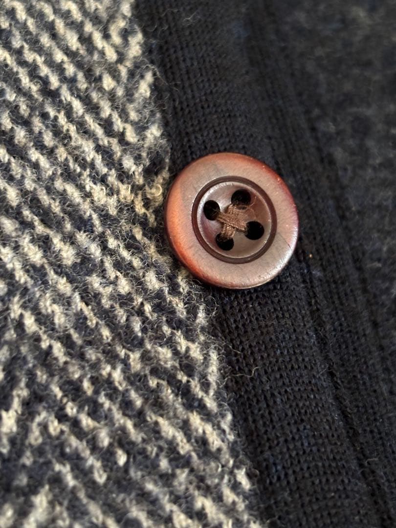 【美品】45rpm ★ヘリンボーン★ウール★テーラーカラー★ダブルフェイス