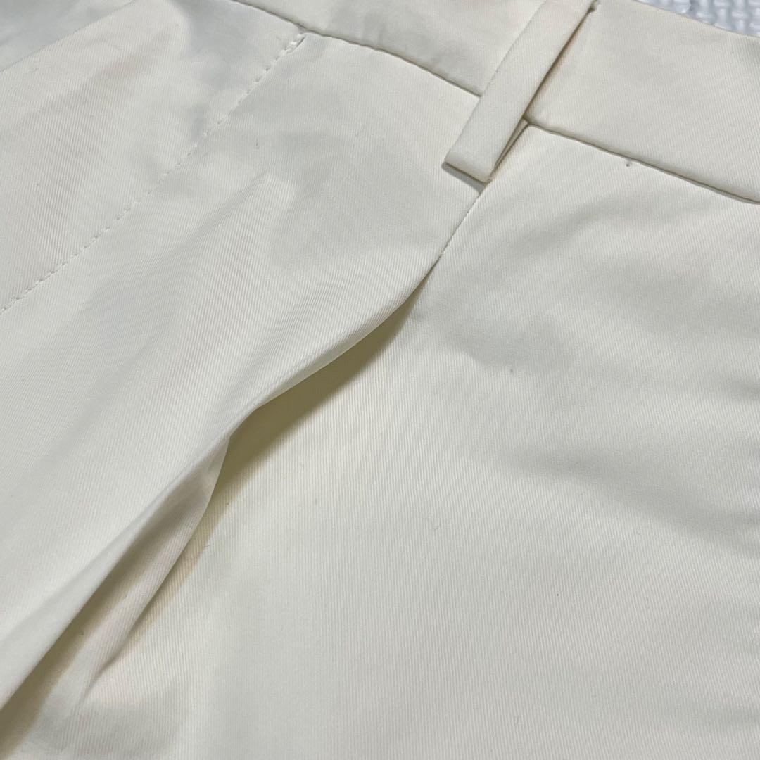 新品 タグ付き Berwich Sake 1P タック スラックス クリーム色