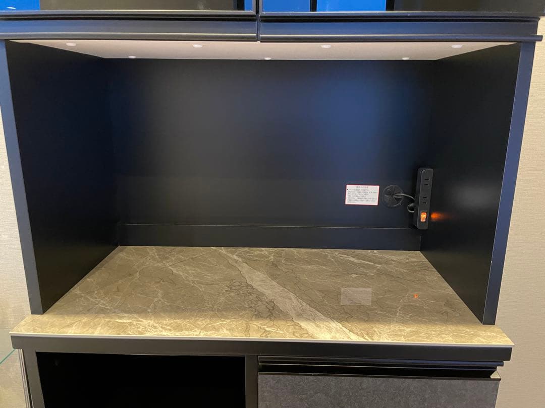 ニトリ リガーレ 組み合わせキッチンボード　ブラック