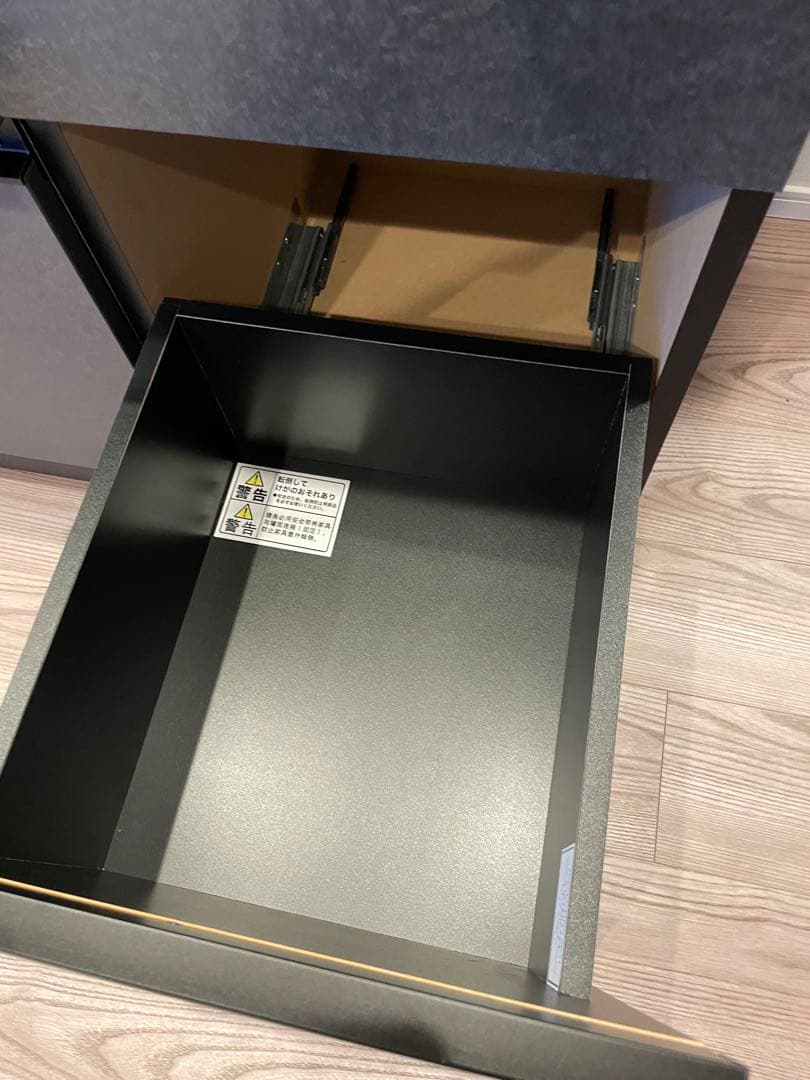 ニトリ リガーレ 組み合わせキッチンボード　ブラック