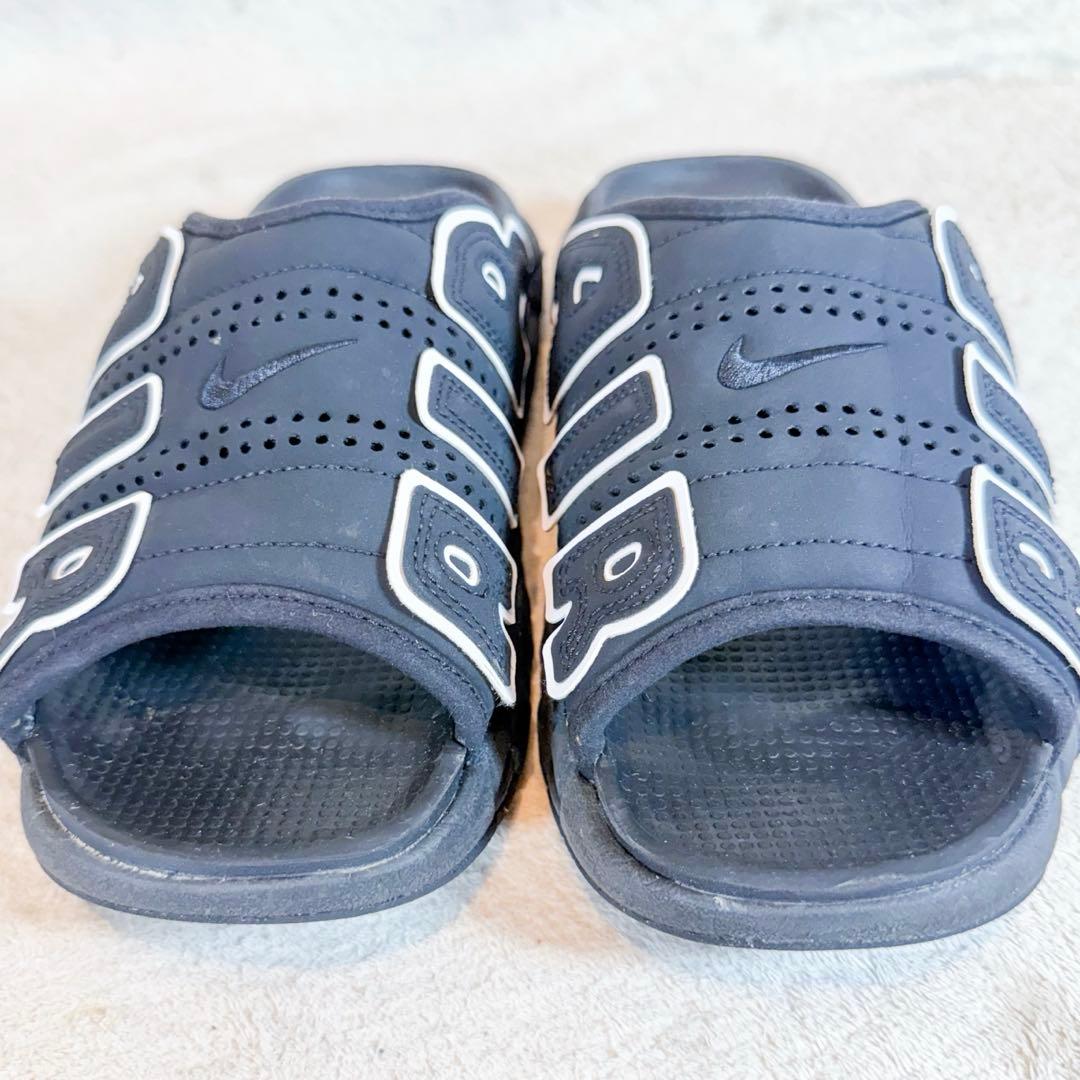 NIKE エアモアアップテンポ スライド サンダル 25cm 黒