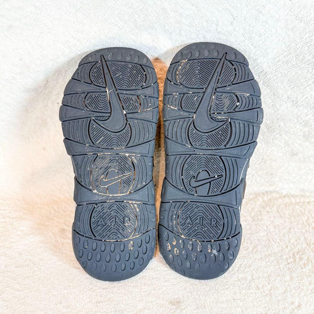 NIKE エアモアアップテンポ スライド サンダル 25cm 黒