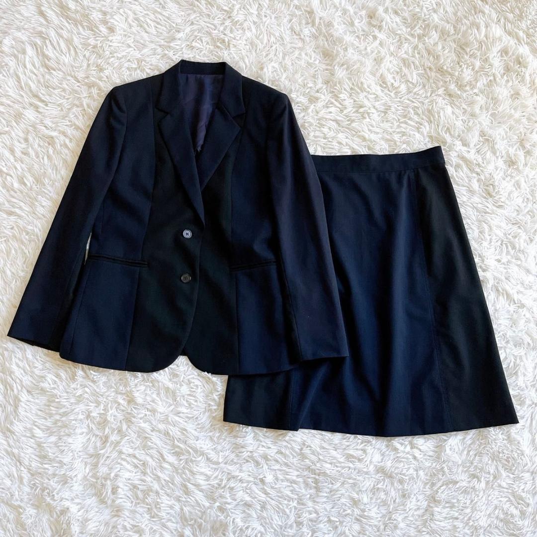 ＊大きいサイズ【ポールスミス】スカートスーツ　バイカラー　42 レディース