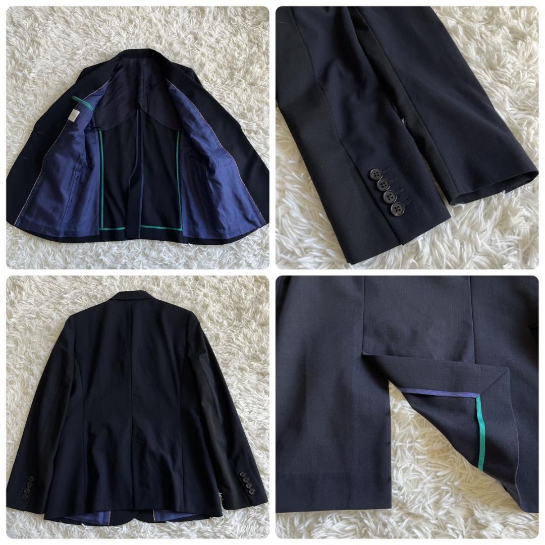 ＊大きいサイズ【ポールスミス】スカートスーツ　バイカラー　42 レディース