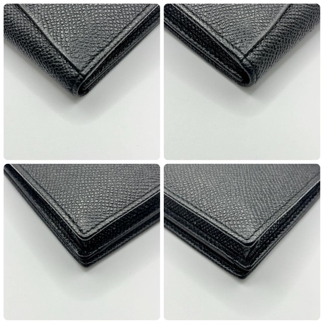 【美品】ブルガリ 名刺入れ カードケース ブルガリマン サークルロゴ 黒