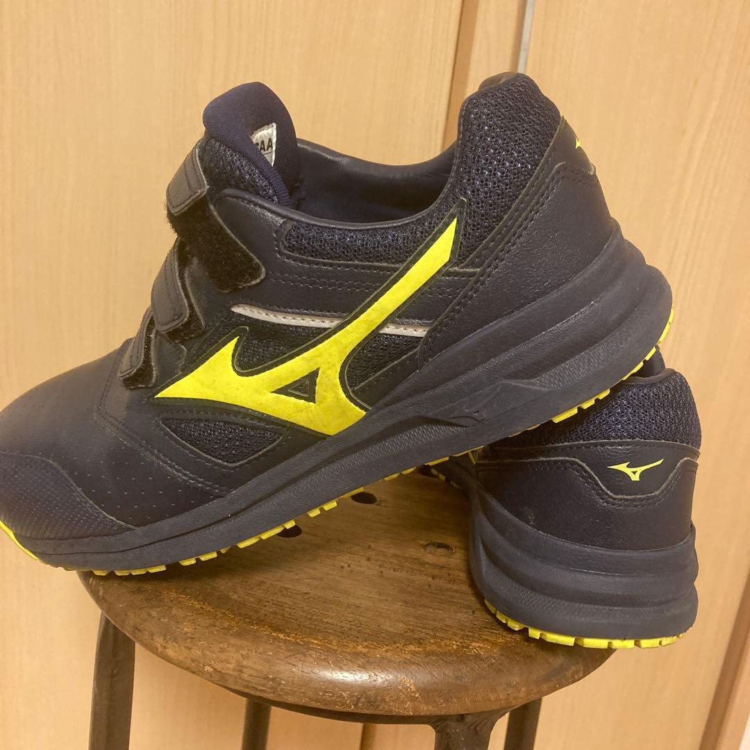 Mizuno ネイビー/イエロー 安全靴