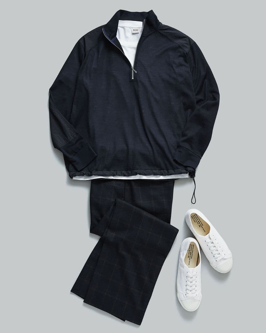 ブリティッシュメイド　ネイビー×グレーチェック　セレモニーパンツ