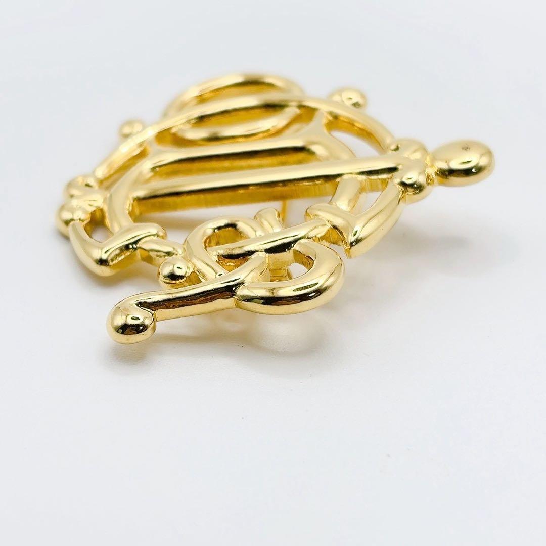 Christian Dior ディオール ヴィンテージ エンブレムロゴ ブローチ