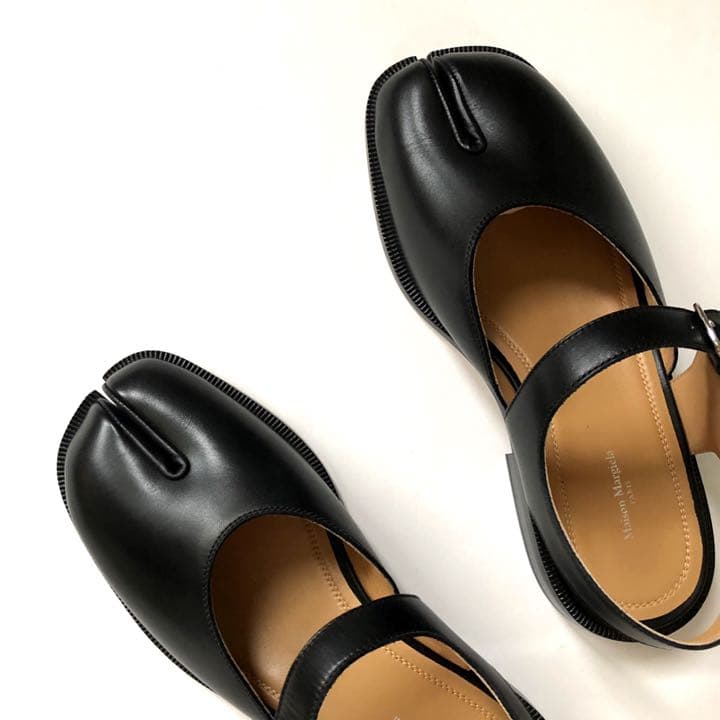 新品/42 メゾン マルジェラ TABI 足袋 タビ サンダル ブラック 黒