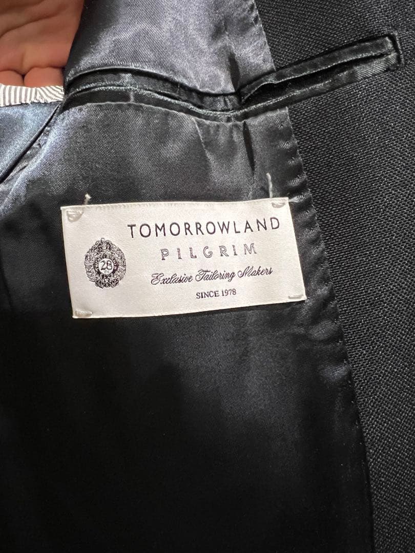 Tomorrowland DORMEUIL 金ボタン ブレザー ブラック