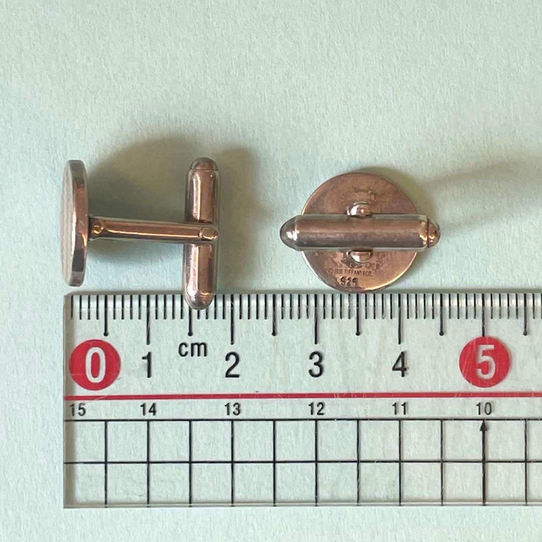 ティファニー ラウンド カフス シルバー SILVER925 銀製 カフリンクス