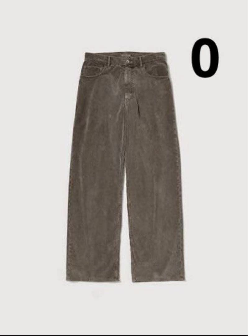 パンツ AURALEE CORDUROY WIDE 5P PANTS