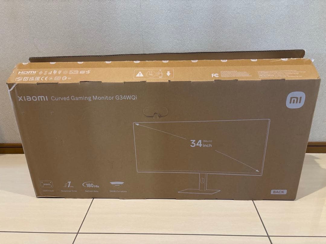 Xiaomi G34WQi 34インチ ゲーミングモニター