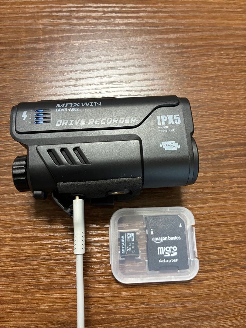 MAXWIN BDVR-A002 バイク用ドラレコ 前後同時録画 SDカード