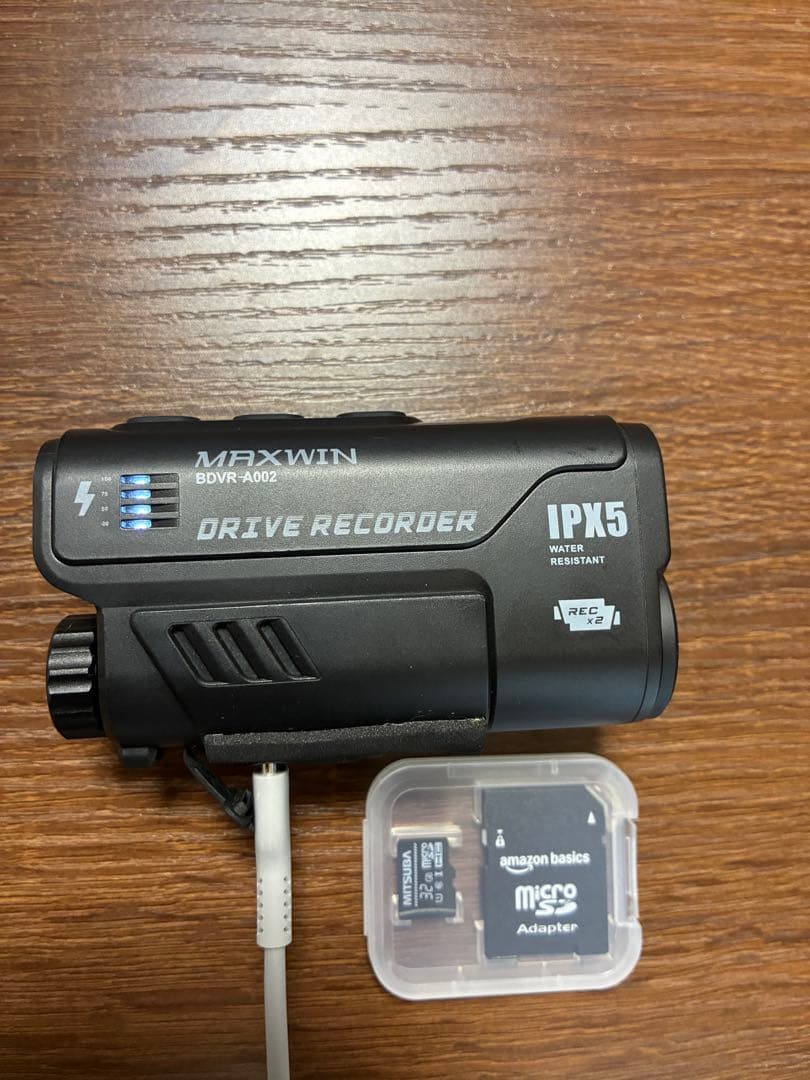 MAXWIN BDVR-A002 バイク用ドラレコ 前後同時録画 SDカード