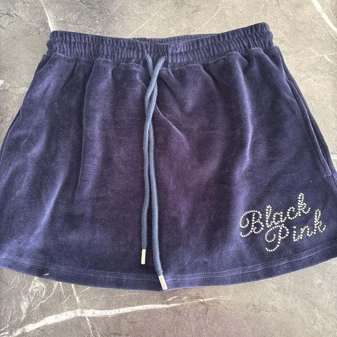 blackpink ポップアップ限定　ベロアミニスカート　Mサイズ