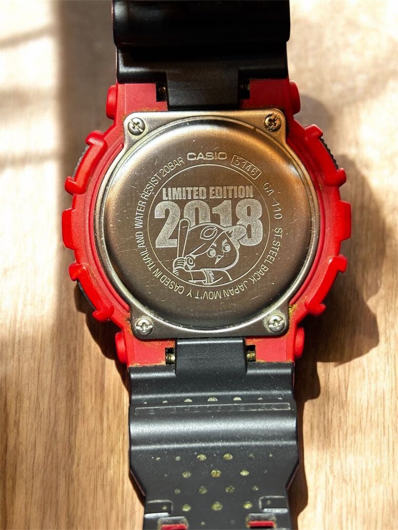 【掲載中に電池が切れたので値下げします】G-SHOCK カープ限定版 2018