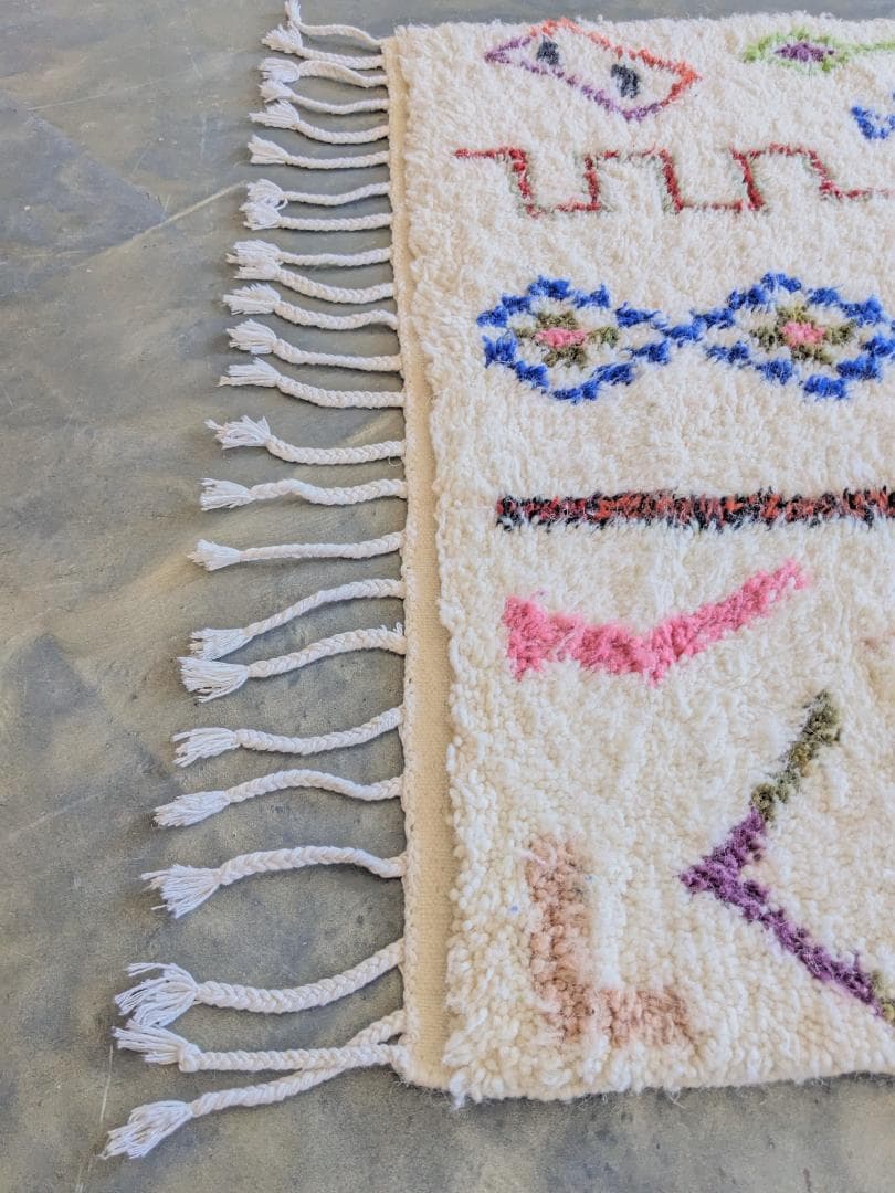 【限定セール】新品-モロッコラグ アジラルラグ-No6 104×161