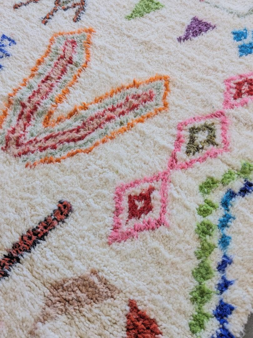 【限定セール】新品-モロッコラグ アジラルラグ-No6 104×161