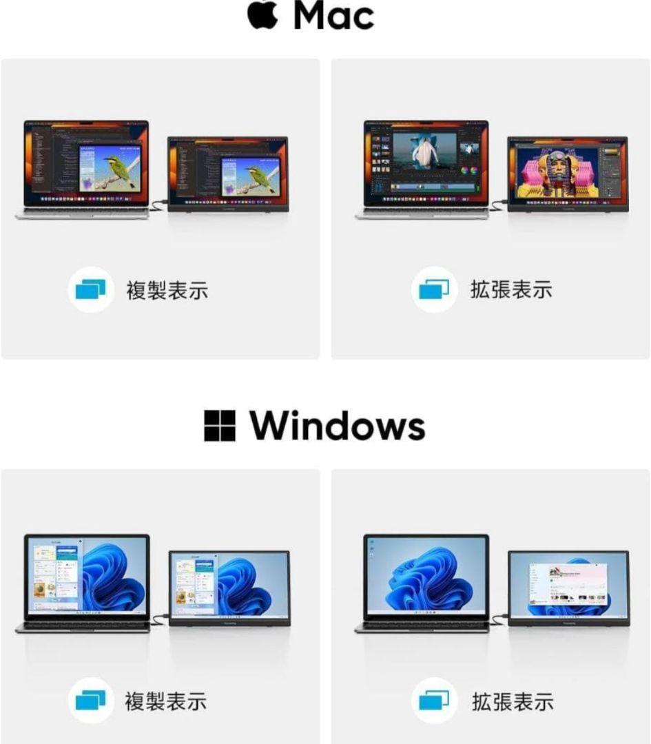 15.6インチポータブルモニターパネル モバイルモニター スピーカー内蔵 自立型
