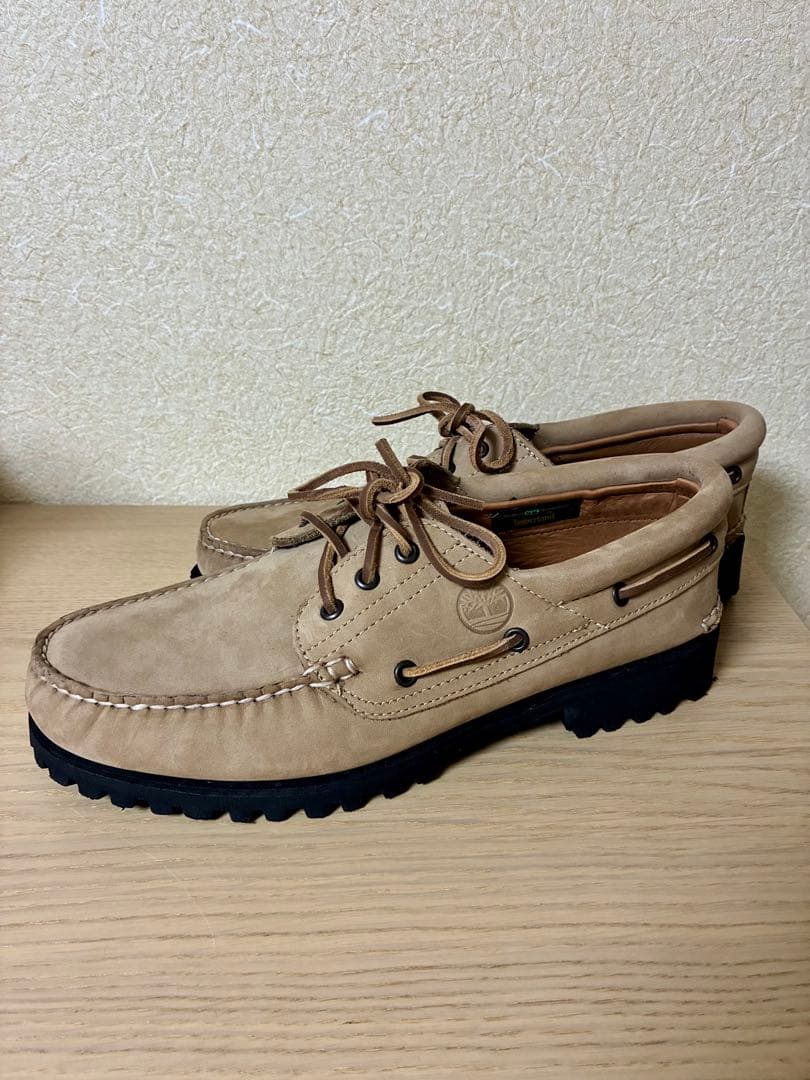 Timberland ボートシューズ（ミディアムベージュ / ヌバック）