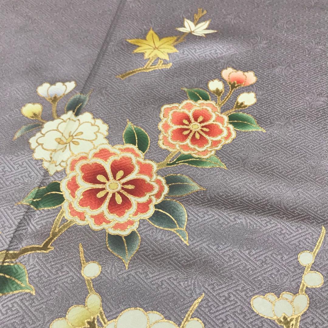 梅乃【118】正絹　訪問着　フルセット　裄67 七五三　お宮参り　結婚式