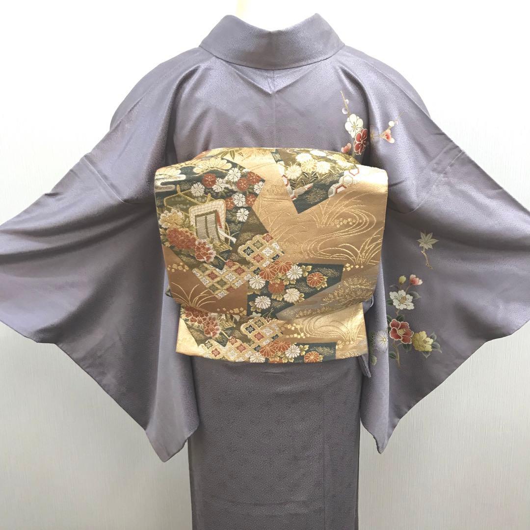 梅乃【118】正絹　訪問着　フルセット　裄67 七五三　お宮参り　結婚式