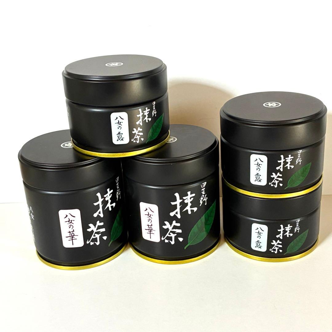抹茶 5缶セット　星野製茶園　八女の華40g✖️2缶、八女の露20g✖️3缶