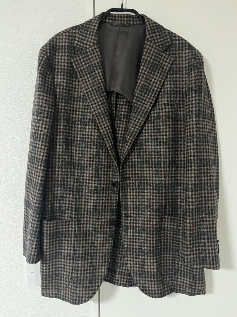 BEAMS F テーラードジャケット チェック柄
