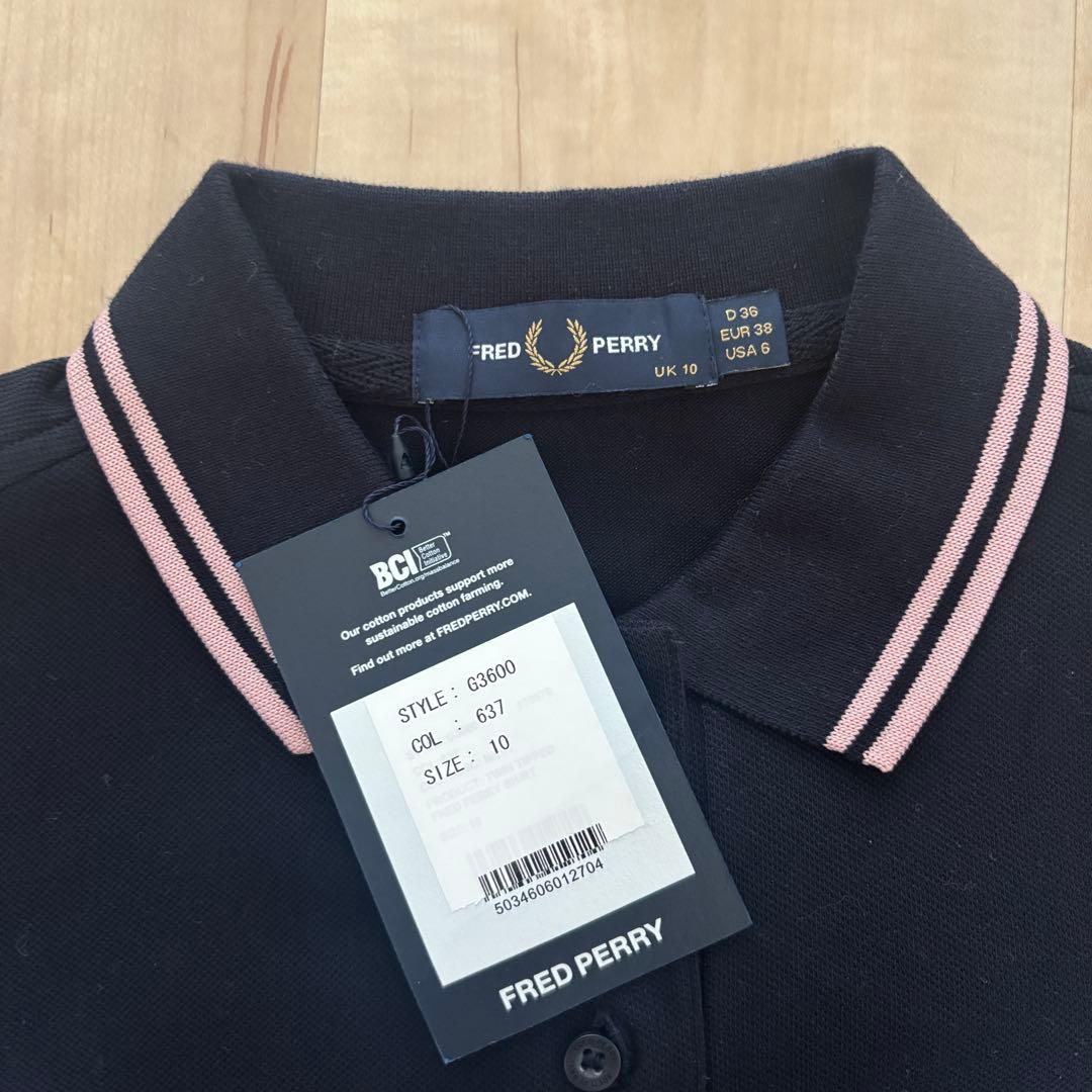 3連休限定お値下げ【タグあり/新品】FRED PERRY ネイビー ポロシャツ