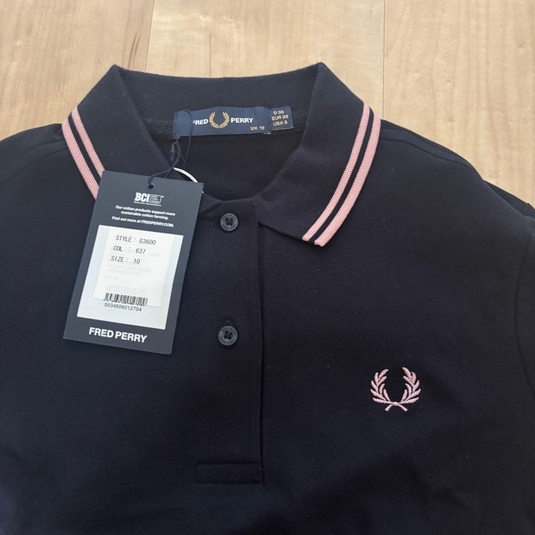 3連休限定お値下げ【タグあり/新品】FRED PERRY ネイビー ポロシャツ