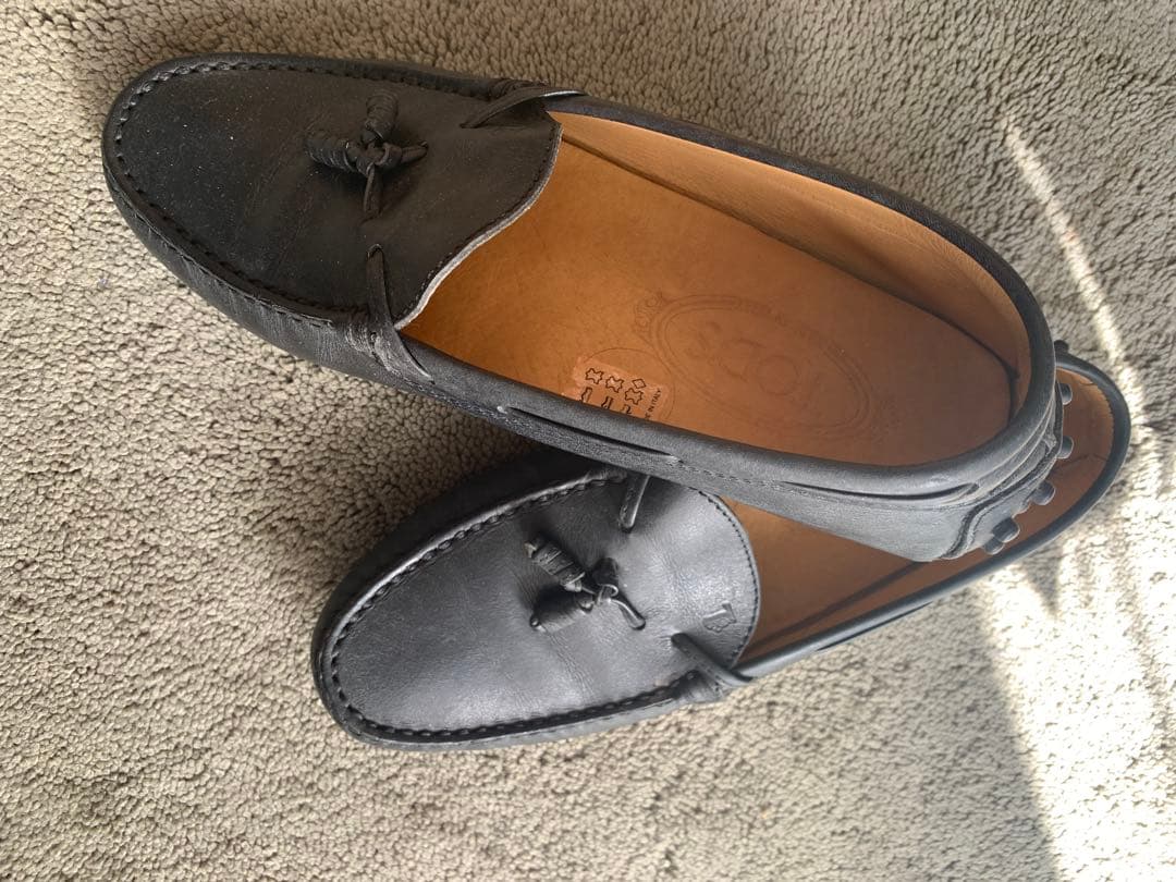 TOD'S ブラック ローファー 36½