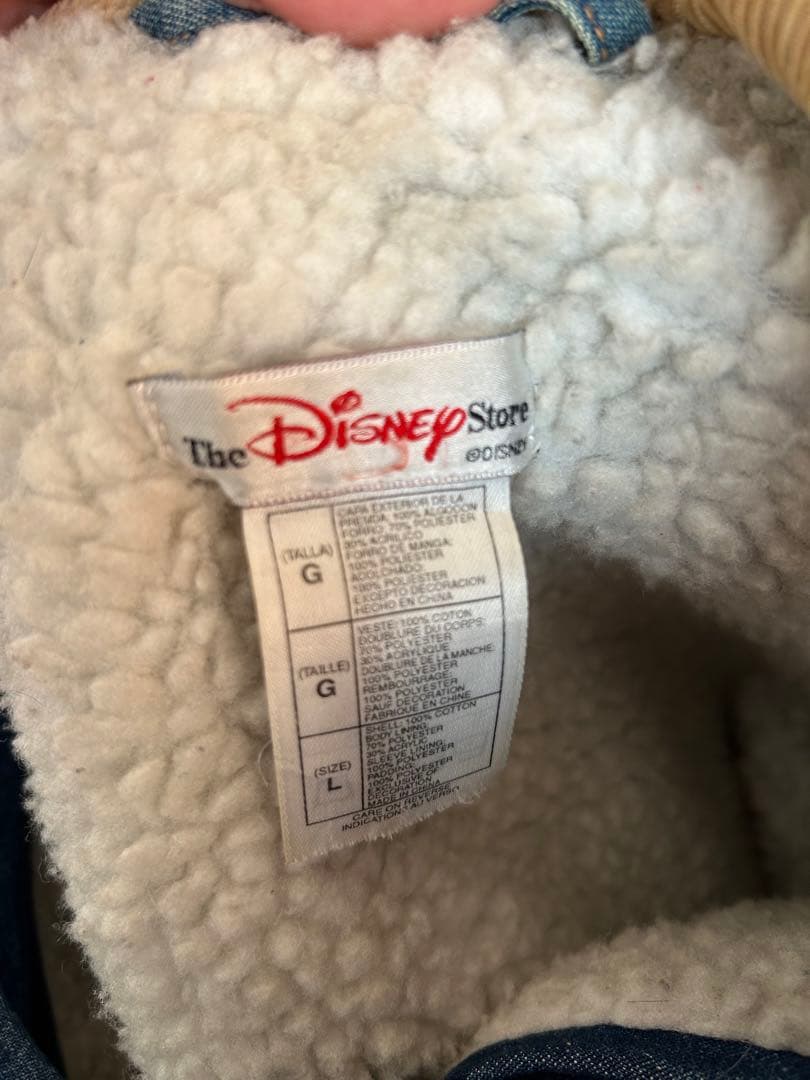 90’sDisney Store ミッキーマウス デニム　ジャケットヴィンテージ