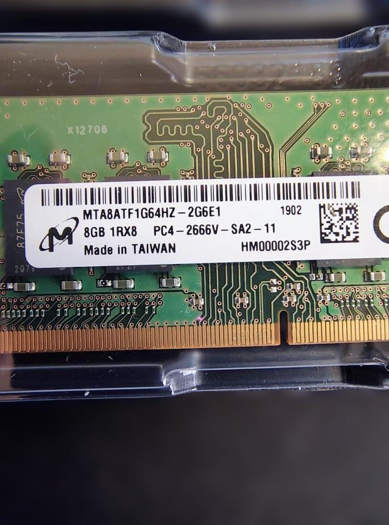 ノート用 SO-DIMM DDR4 8GB✕2枚(合計16GB) メモリ