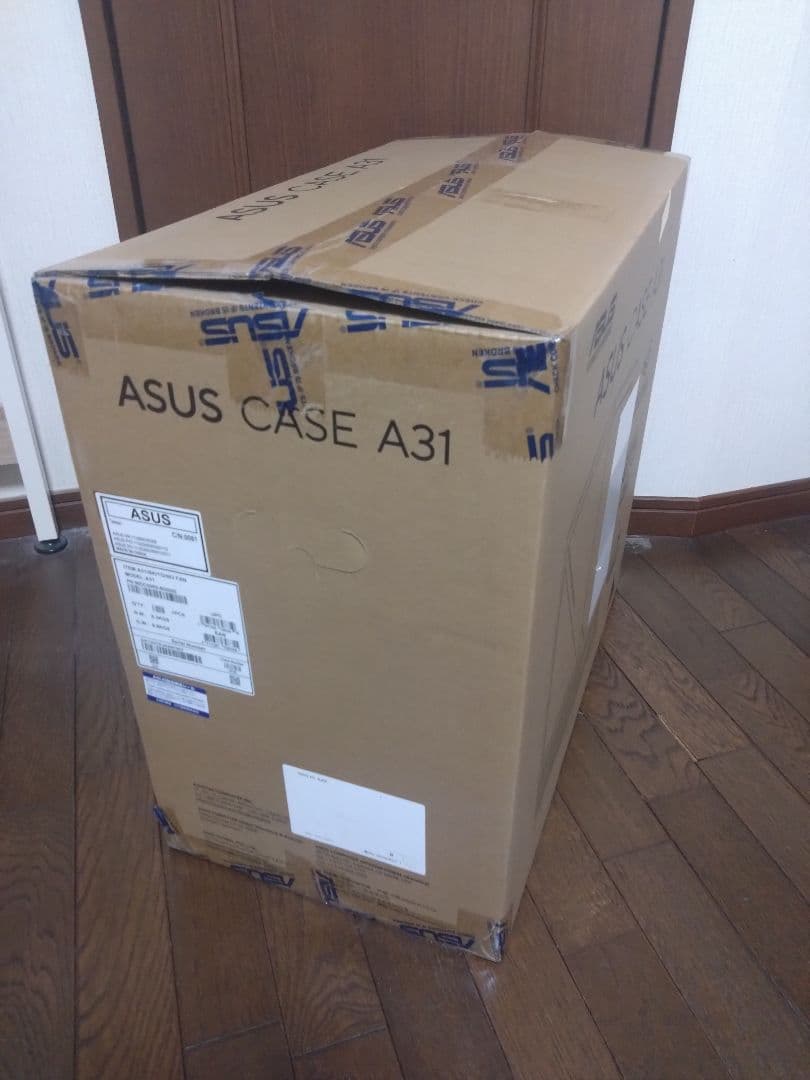 ASUS A31 ミドルタワーPCケース 強化ガラス ピラーレス