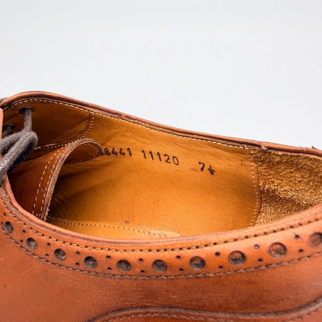 【美品】ジャランスリウァヤ ストレートチップ 26cm ブラウン 内羽根 革靴