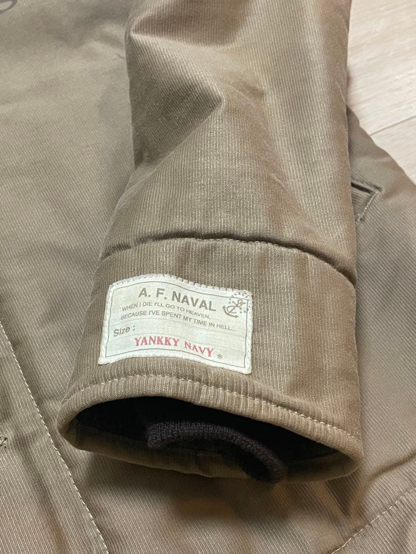 AND FAMILY U.S.N. N1デッキジャケット オリーブ ベージュ