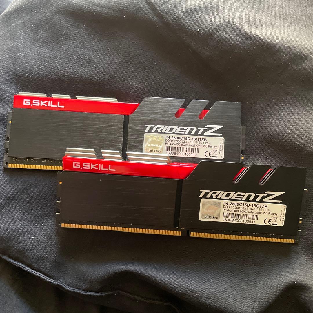 PCメモリ G.SKILL TRIDENT Z DDR4 16GB 2800