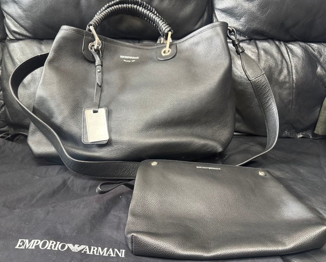 ロペ【フォロー割有り！^_^】エンポリオアルマーニ　レザートートバッグ美品