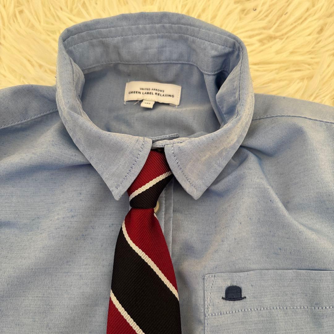 グリーンレーベル子供キッズセットアップスーツ４点 金ボタン紺ブレザーセレモニー