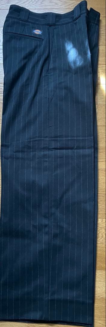 Dickies × monkey time ストライプ バギー パンツ 黒