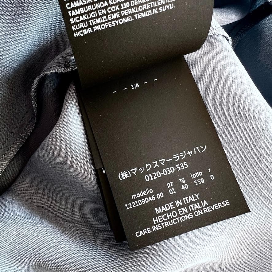 新品未使用タグ付★MAXMARA★シルク★ドレープ★ワンピース